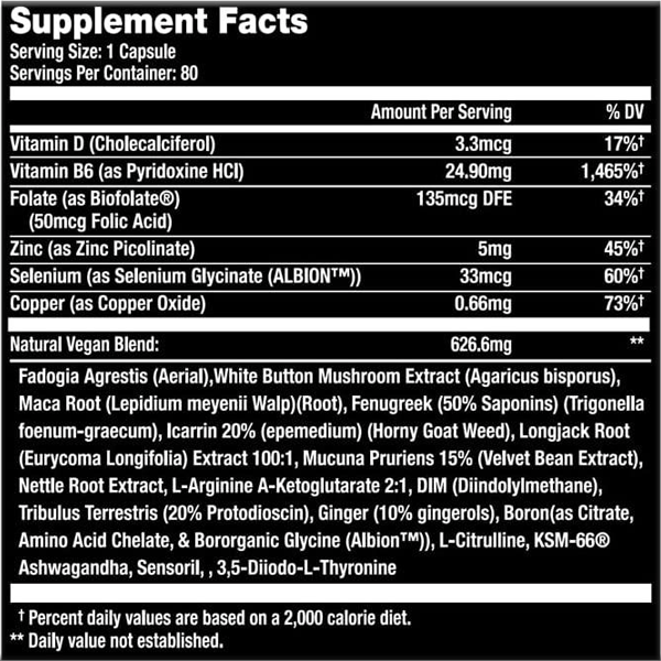 HFL AlphaViril® by Dr. Sam Robbins | 22+ Year Proven Formula | Test Booster + Youthful Hormone Balancer | Healthy Libido - Bigger Muscles - Less Belly Fat - Look & Feel Younger 